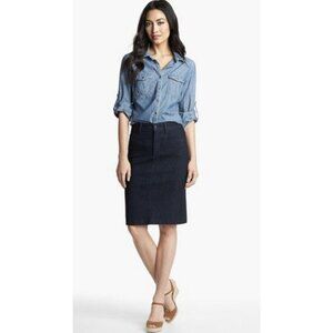 NYDJ Dark Wash Stretch Denim Skirt 6